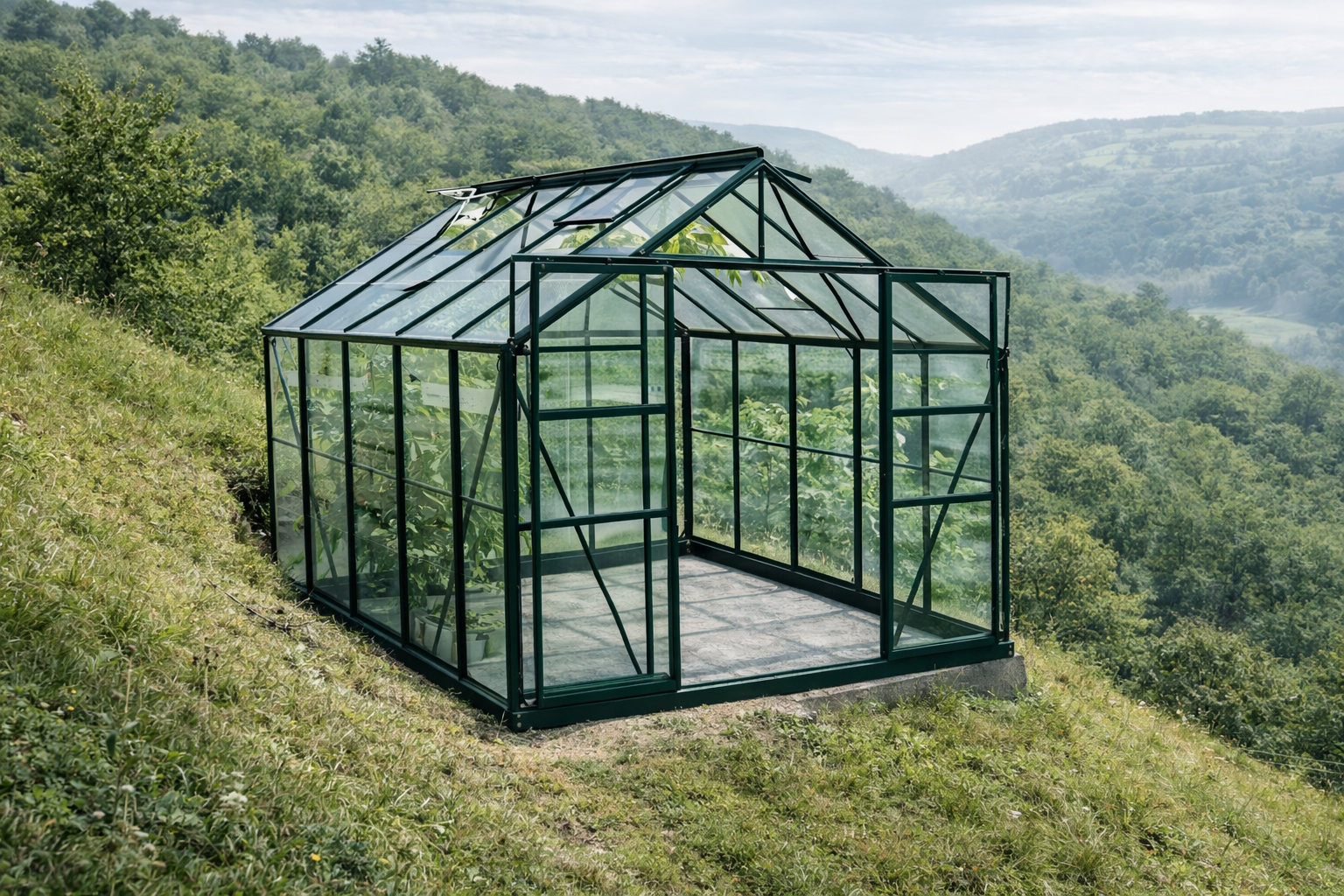 Terrain en pente : comment installer sa serre ? Image