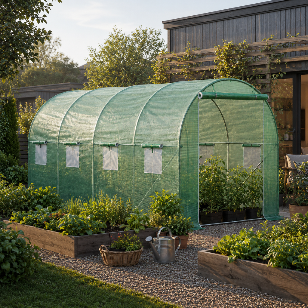 Serre Tunnel de Jardin Renforcée 3x2 et 6x3