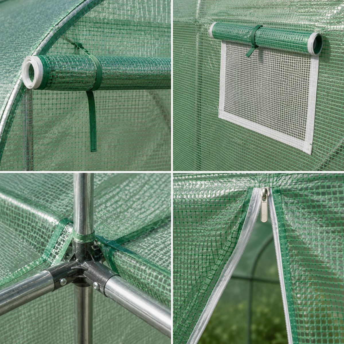 Serre Tunnel de Jardin Renforcée 3x2 et 6x3