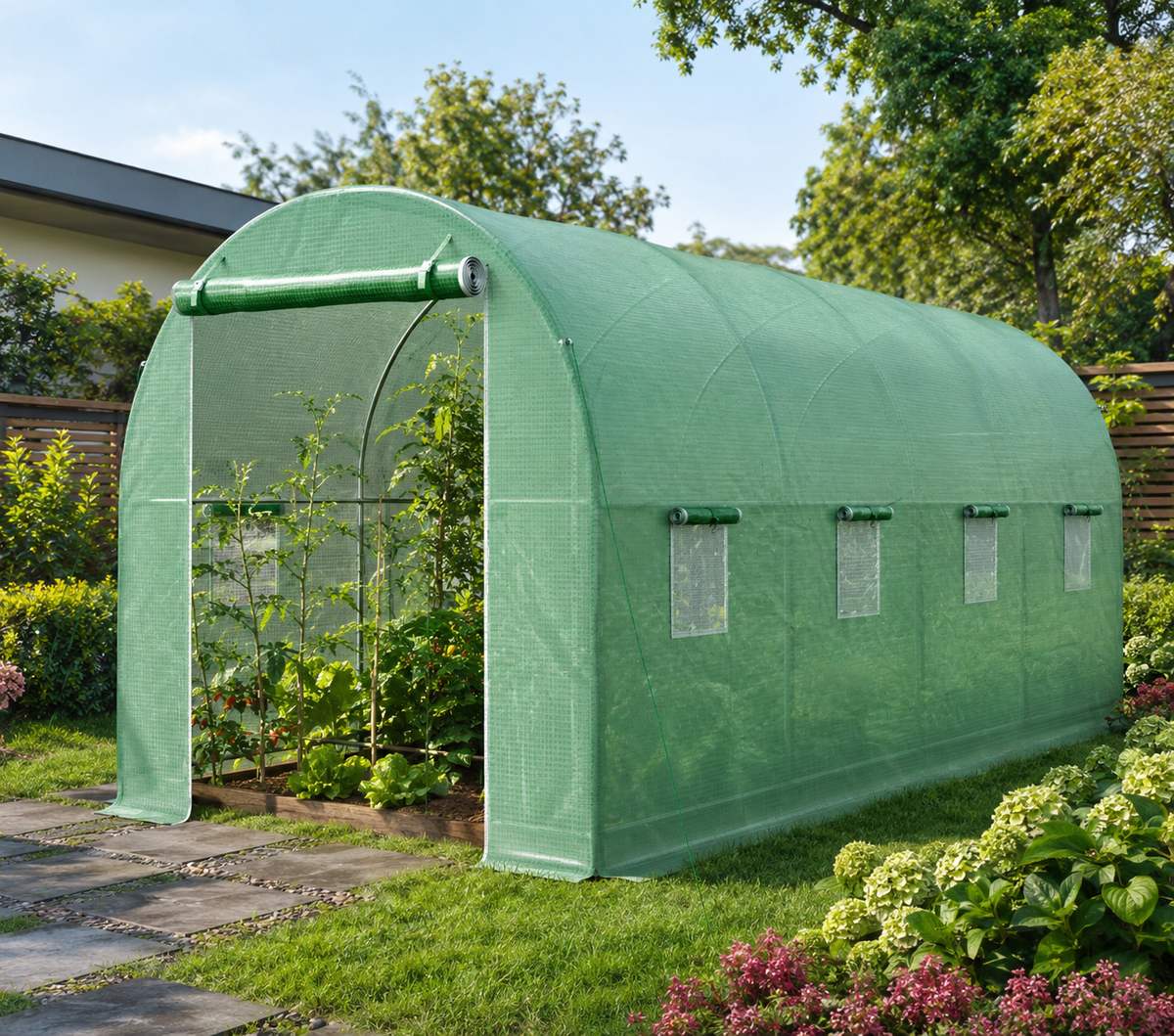 Serre Tunnel de Jardin Renforcée 3x2 et 6x3