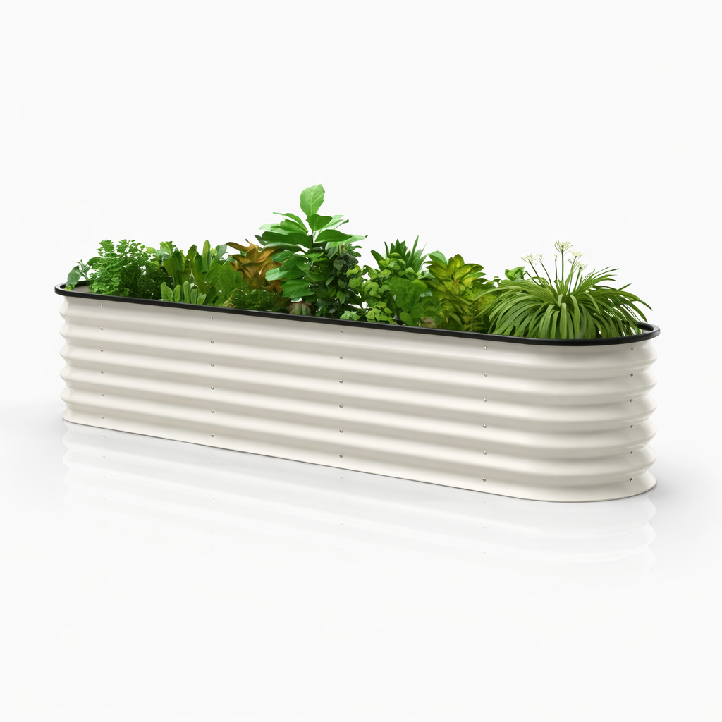 Bac de culture surélevé acier galvanisé 195x105x30cm SerraBloom